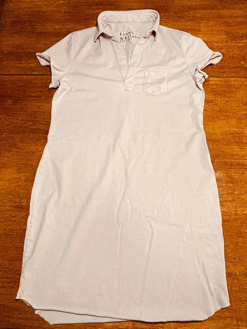 Frank & Eileen Light Tan Polo Shirt Dress